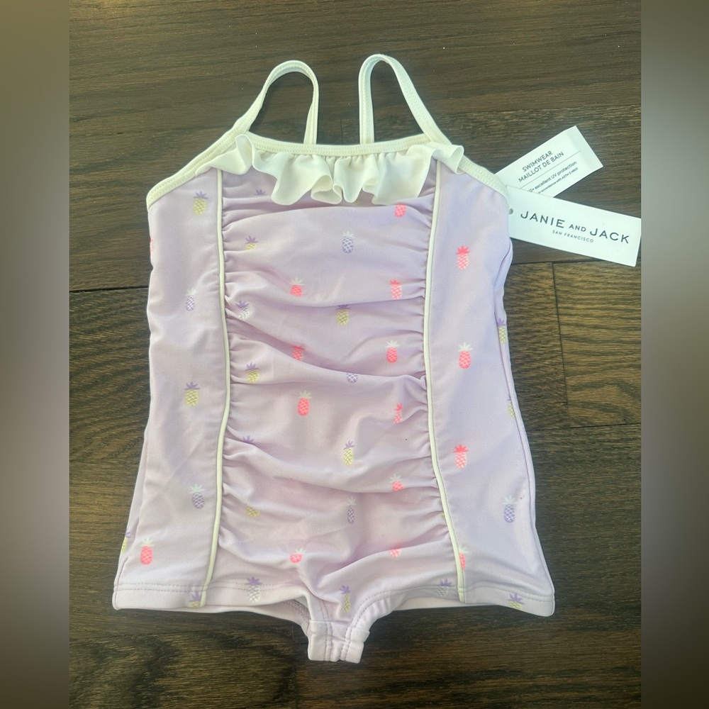 NWT 12-18 Month Janie and Jack Pineapple Swimsuit